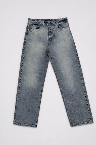 شلوار جین نیم بگ سنگشور پارچه وارداتی