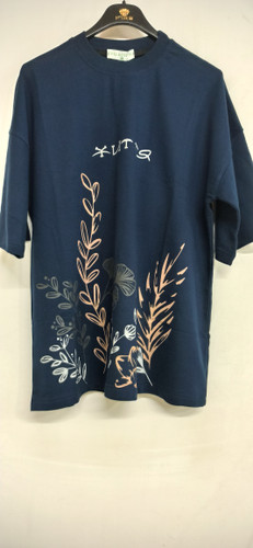 تی شرت پارچه ماکان مردانه باکسی چاپدار با کیفیت